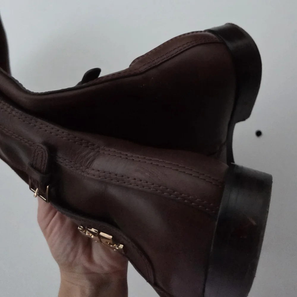 Tory burch wyatt boots burnt chocolate Size 9 - Picture 9 of 11